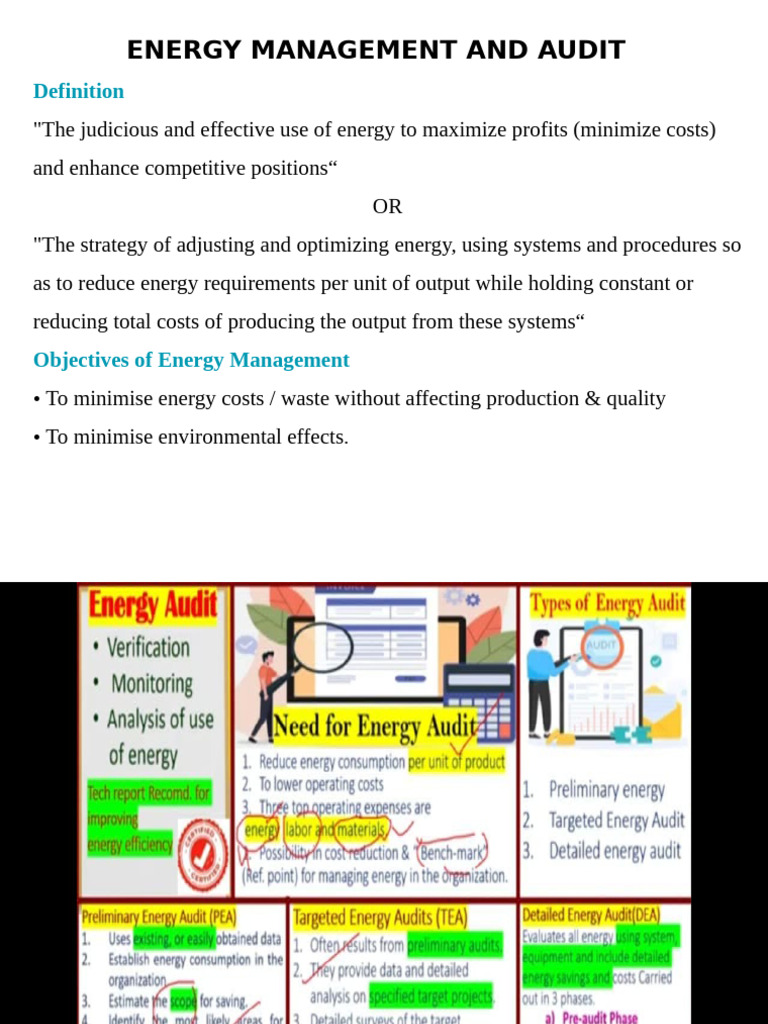 Energy Management & Audit Guide | PDF | Audit | Energy Conservation