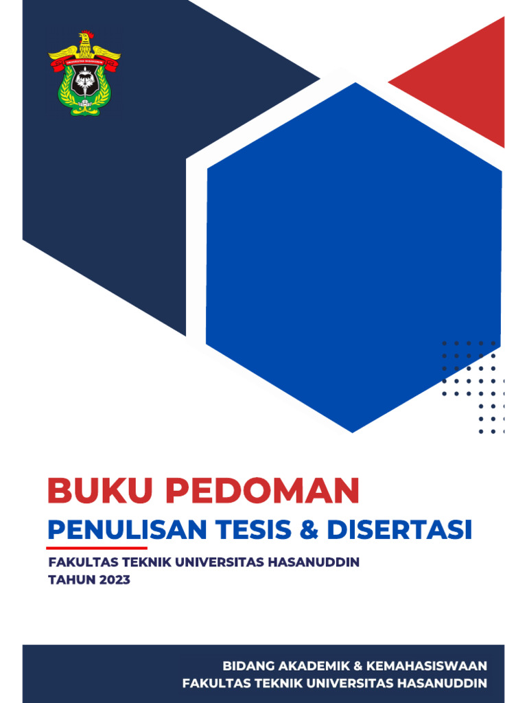 Pedoman Penulisan Tesis Dan Disertasi FTUH 2023 | PDF