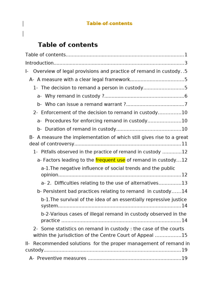 Remand in Custody: Legal Framework and Issues | PDF | Bail | Arrest