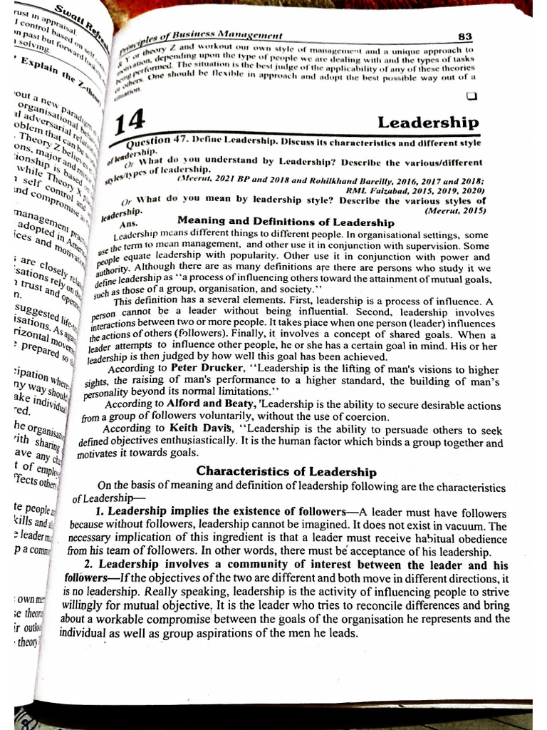 Leadership | PDF