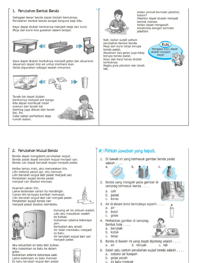 IPA - PERUBAHAN WUJUD BENDA | PDF