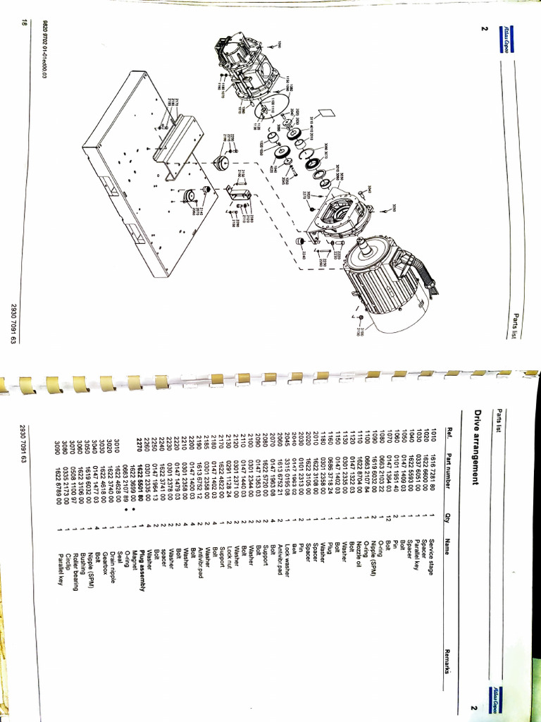 Atlas Copco Parts List Overview | PDF | Mechanical Engineering ...