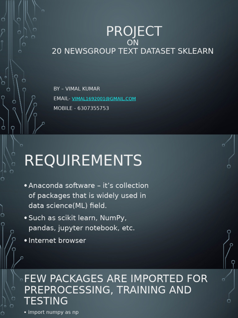 20 Newsgroups Dataset Analysis with Sklearn | PDF