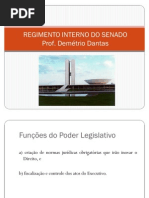 Regimento Interno Do Senado - Aula 01