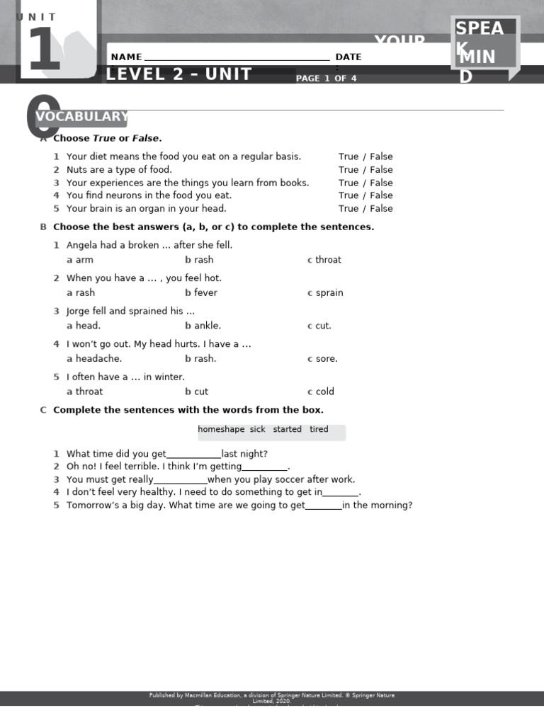 Practice Test U10 | PDF
