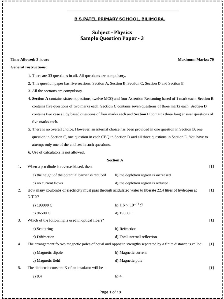 12 Physics 3 | PDF