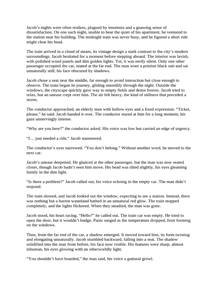 The midnight train pdf