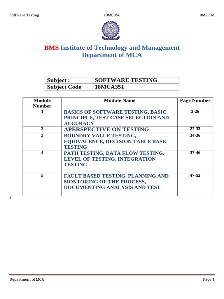 Software Testing Fundamentals and Techniques | PDF | Software Testing ...