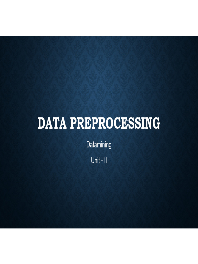 Unit 2 part 4 pdf sampling statistics principal component analysis