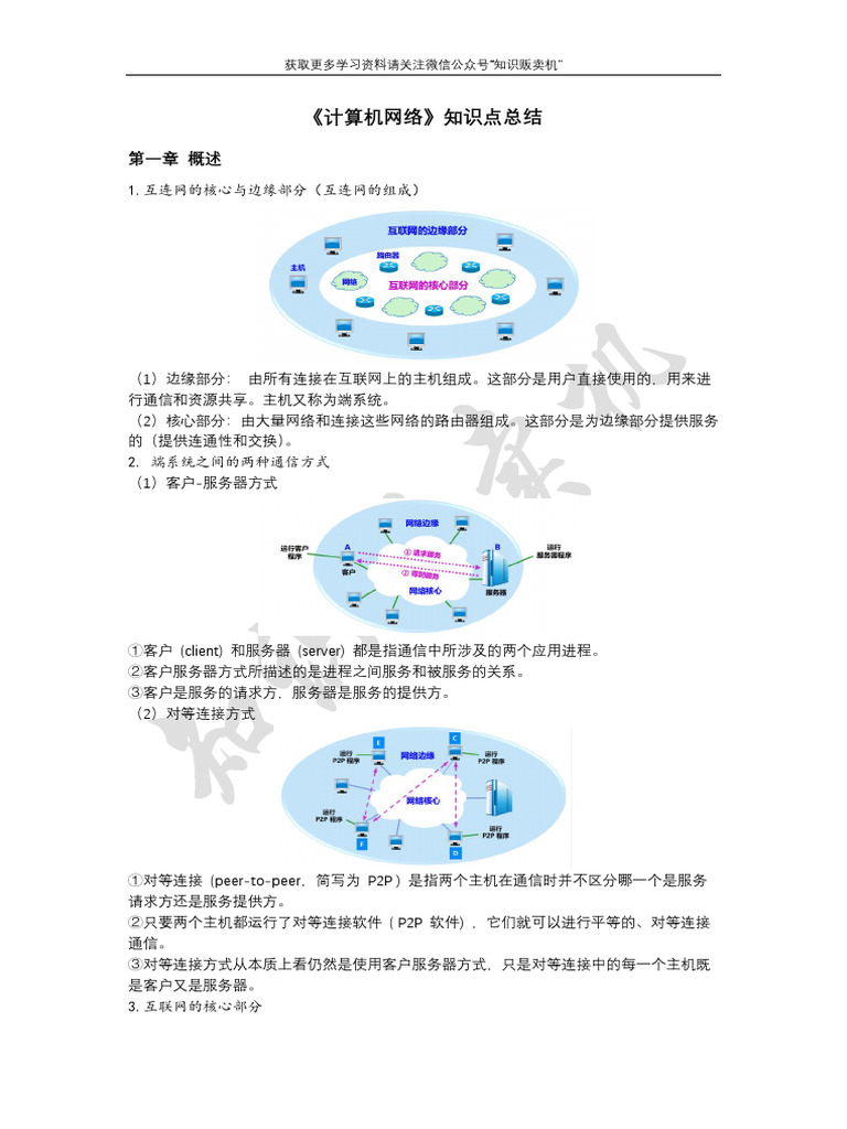 计算机网络》知识点总结| PDF