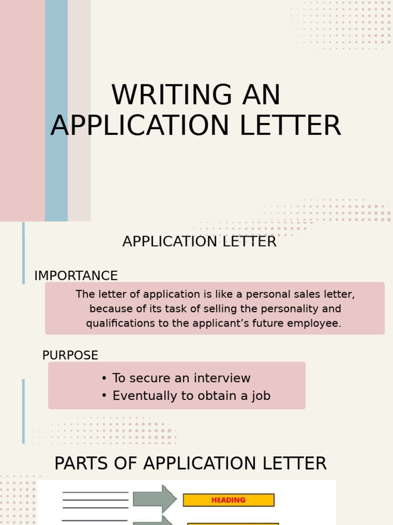 Crafting an Effective Application Letter | PDF | Body Language | Social ...