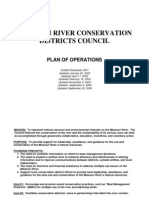 Missouri River Conservation Districts Council Plan of Operatons