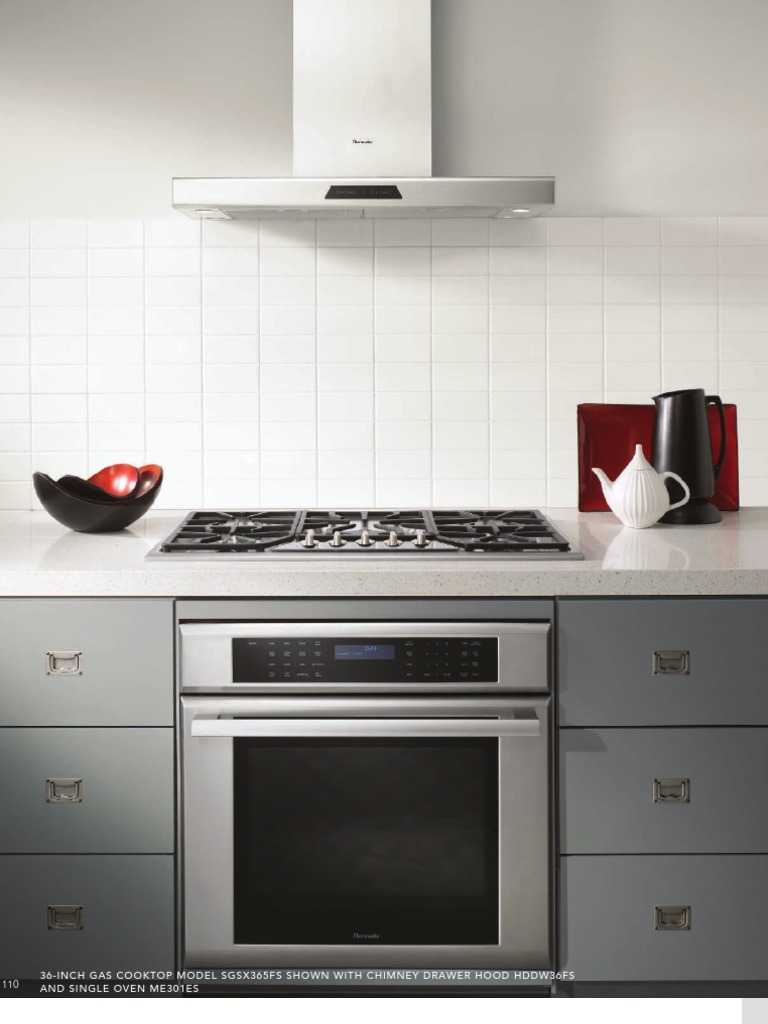 Thermador Design Guide Gas Cooktops Kitchen Stove Countertop
