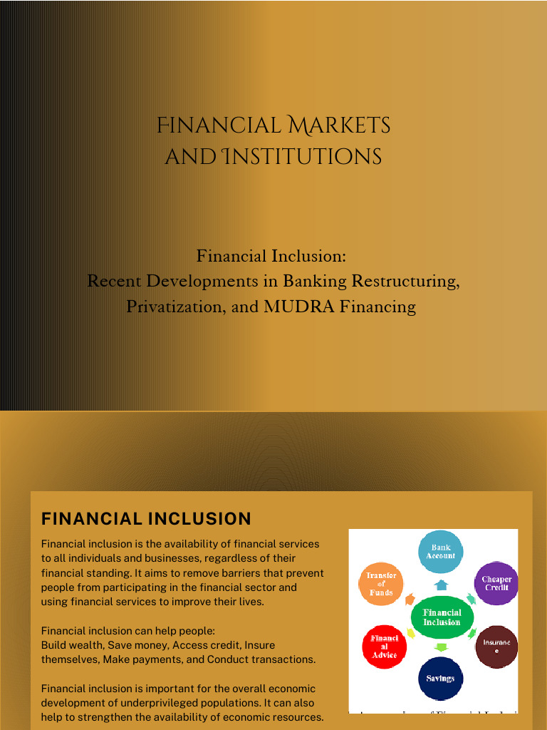 Financial Inclusion in India: Key Insights | PDF | Financial Inclusion ...