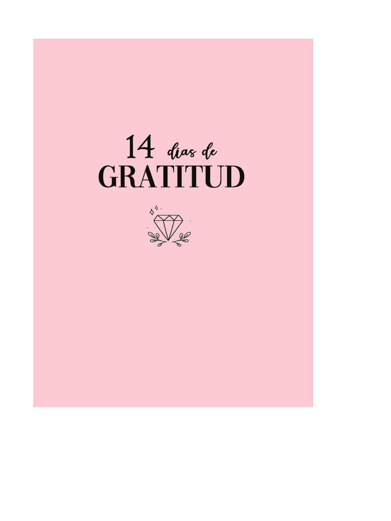 14 Días de Gratitud y Amor Propio | PDF