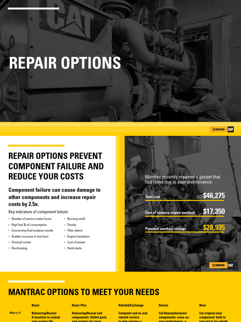 Media Sfnimtwi Mantrac Productsupport Playbook Repair-Options v15 | PDF ...