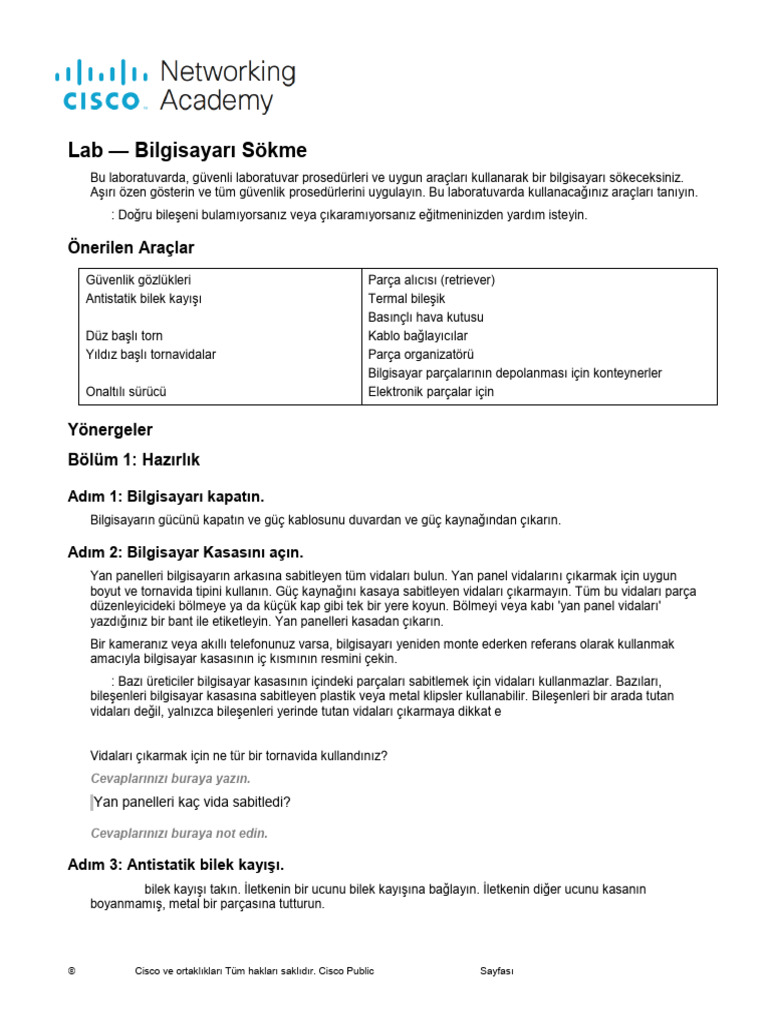 Lab - Disassemble A Computer | PDF