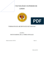 Formatos de Archivos de Secuencias