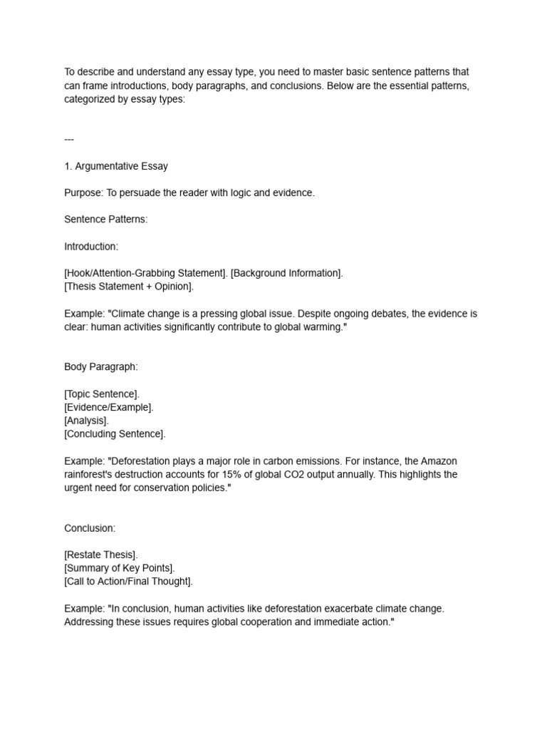 Essay Types | PDF | Essays | Social Media