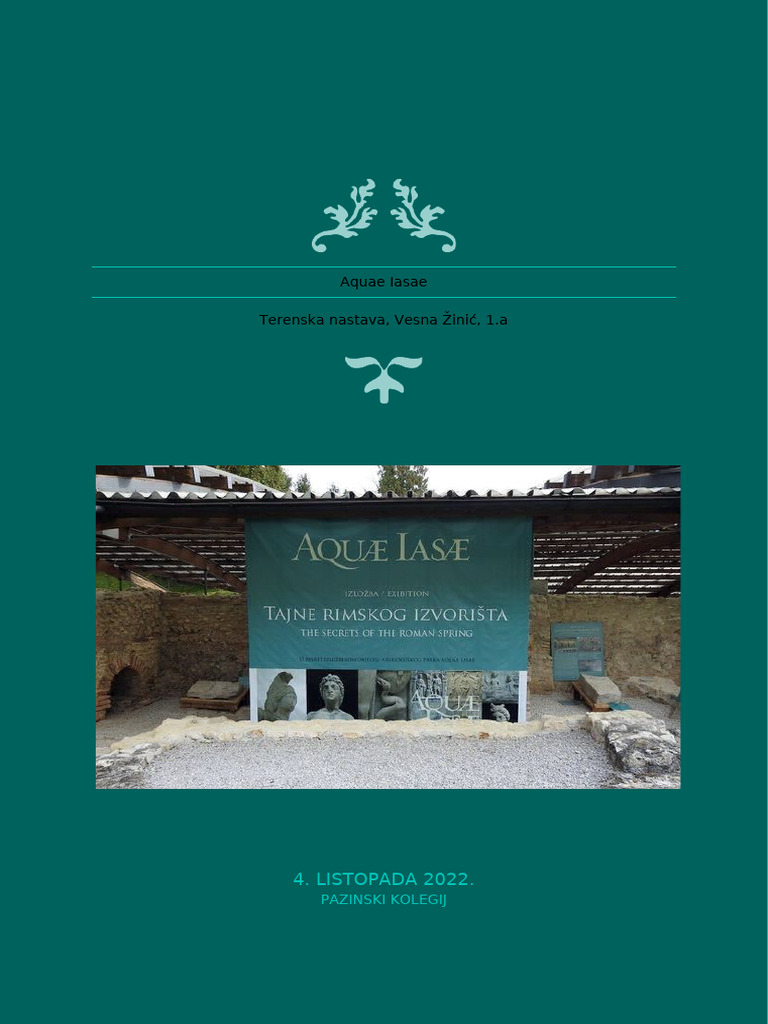 Aquae Iasae, Vesna Žinić, 1.a | PDF