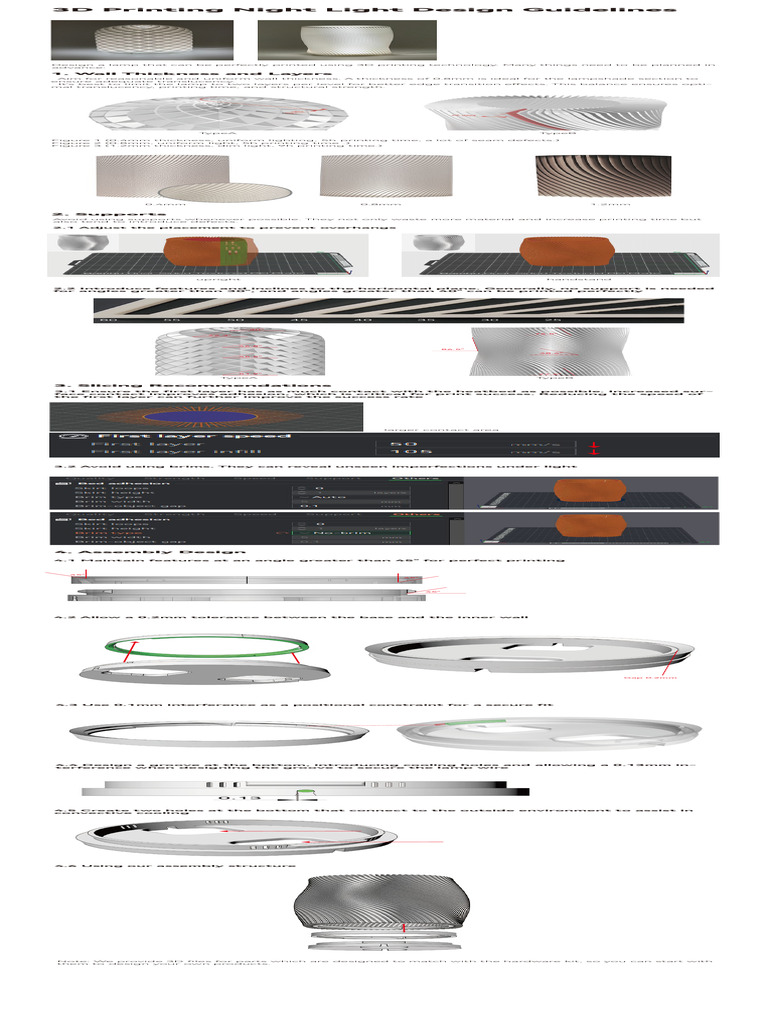 3D Printing Guidelines for LED Lamp Kit | PDF | Building Engineering ...