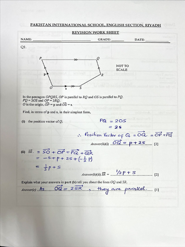 Solution WS Vectors | PDF