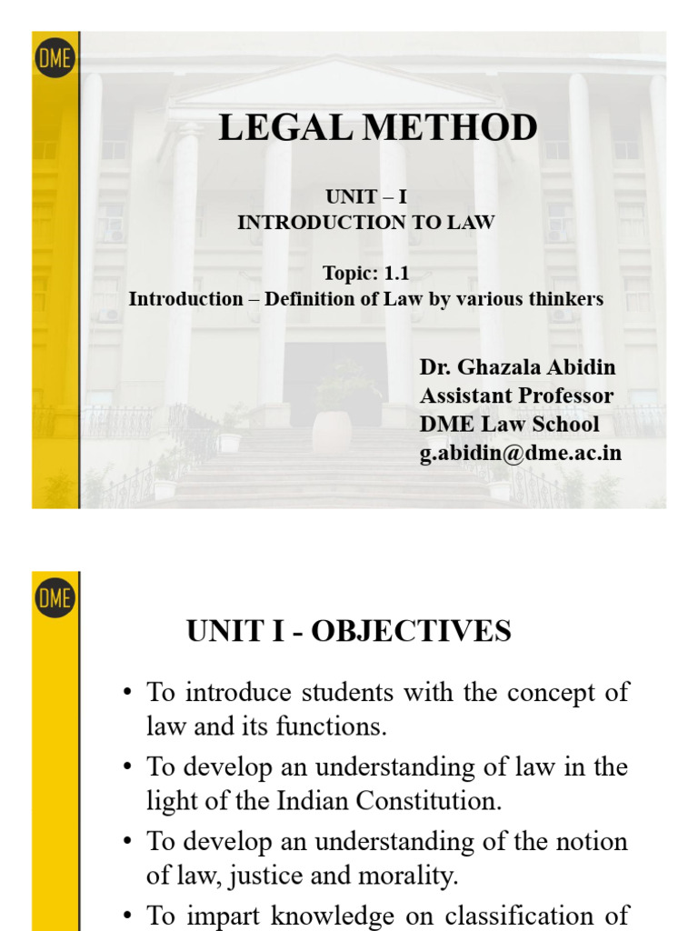 Legal+Method+ +Unit+I+Ppt+ +Dr.+Ghazala+Abidin | PDF | Utilitarianism ...