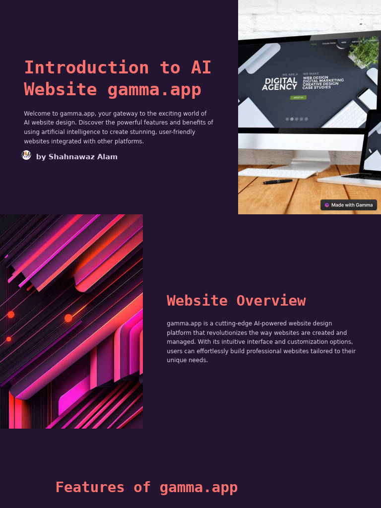 Introduction To AI Website Gammaapp | PDF | Artificial Intelligence ...