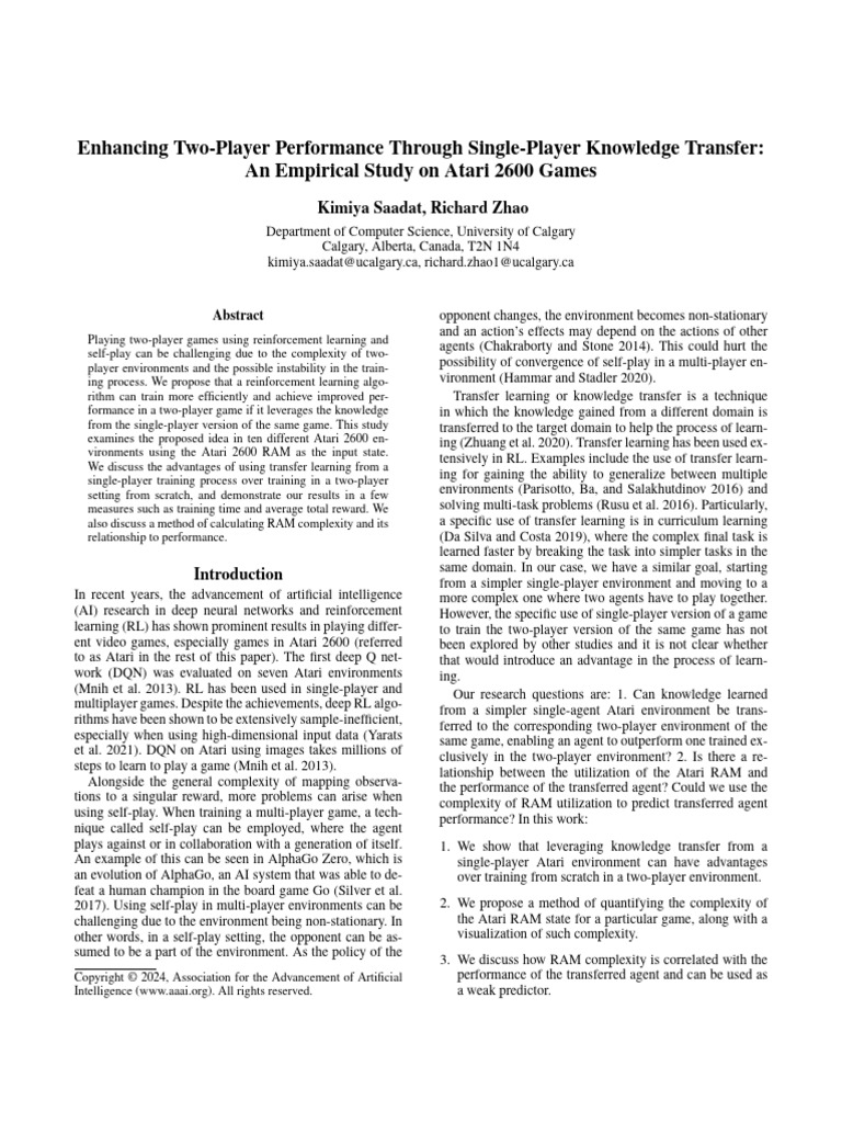 2024aiide Transfer Learning | PDF | Artificial Intelligence ...