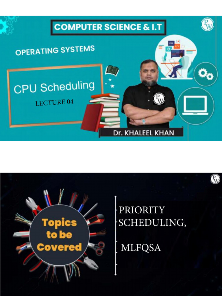## CPU Scheduling 04 Class Notes Parakram GATE 2024 Computer Science | PDF