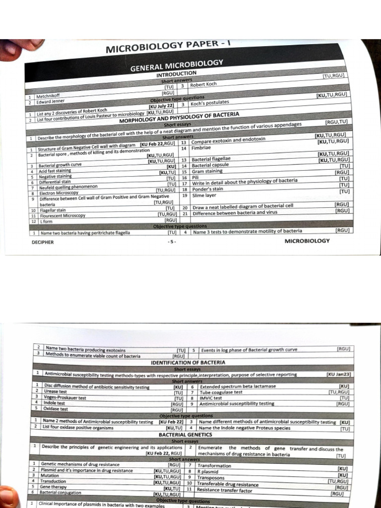 Microbiology Decipher Latest 1 | PDF