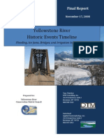 Yellowstone River: Historic Events Timeline: Flooding, Ice Jams, Bridges, and Irrigation Infrastructure  