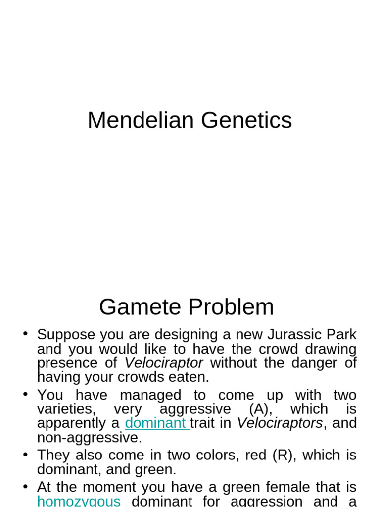 Solving Mendelian Genetics Problems | PDF | Dominance (Genetics) | Genotype