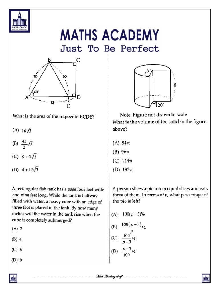 Math Academy Staff Overview | PDF