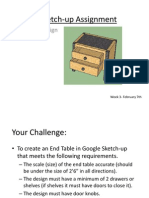 Google Sketch-Up Assignment- End Tables