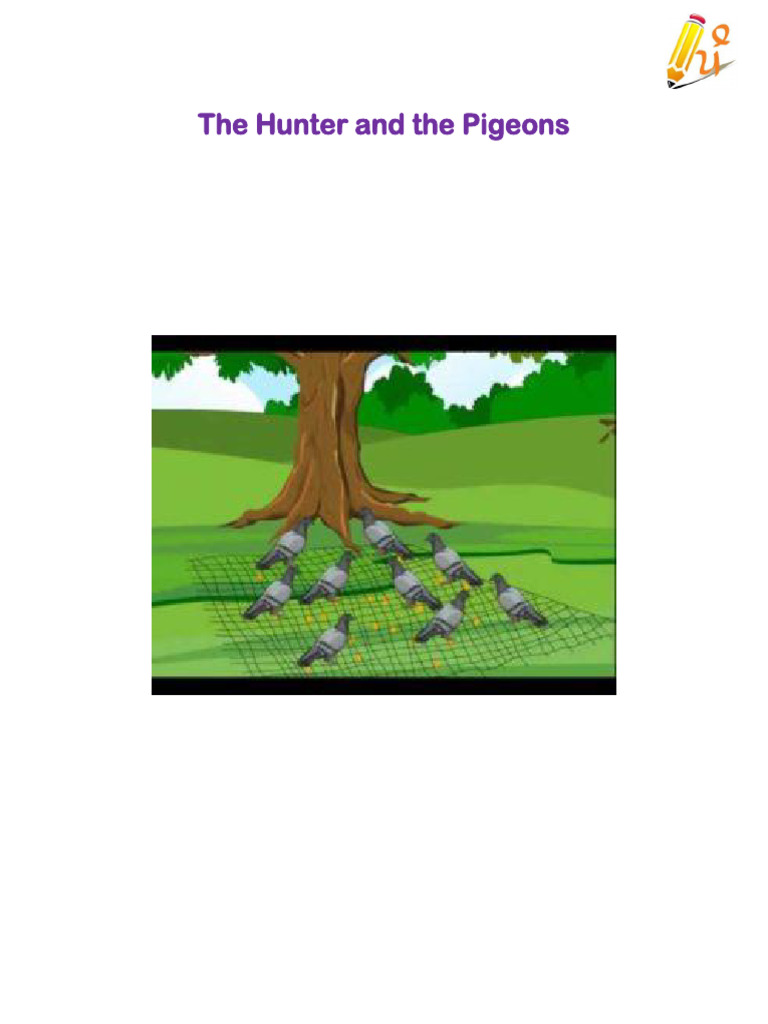 The Hunter and the Pigeons Story | PDF