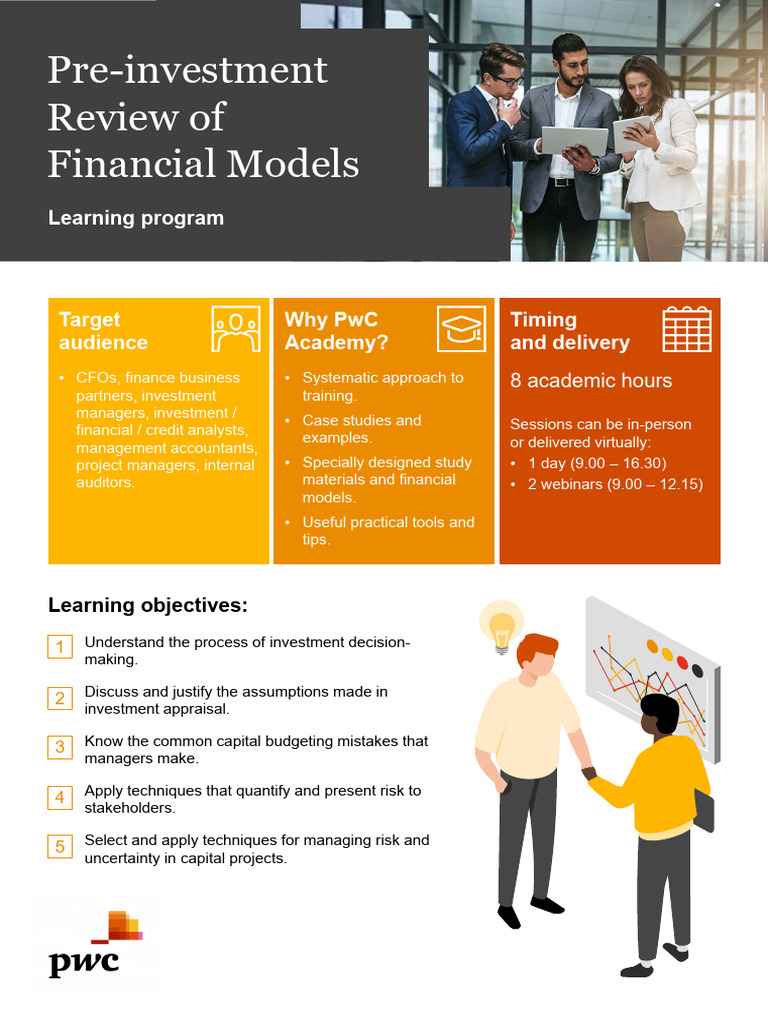 Pre-investment review_brochure_2022 | PDF | Financial Modeling | Risk
