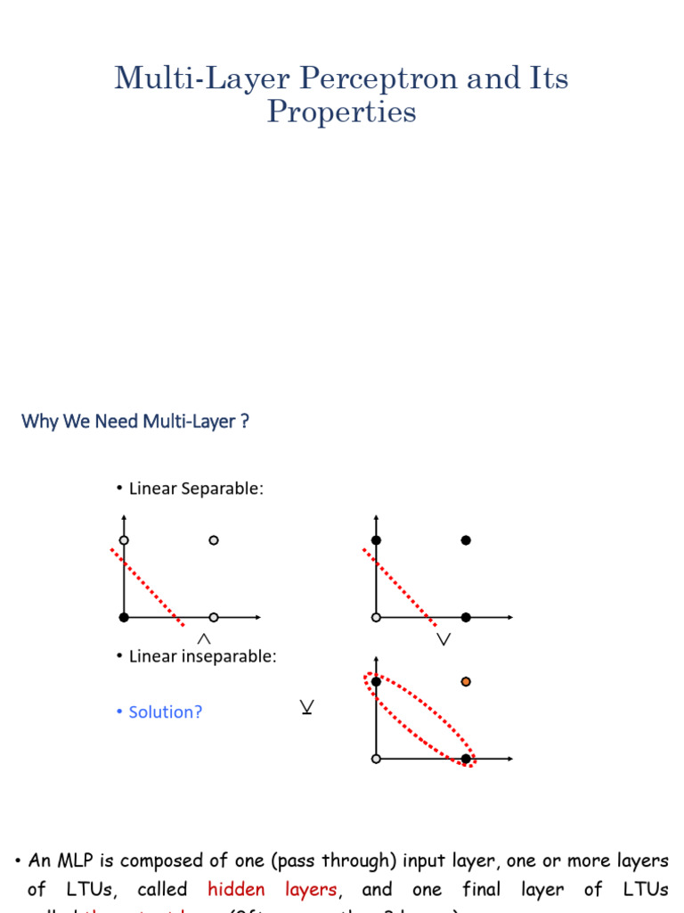 Multi-Layer Perceptron Overview and Learning | PDF | Artificial Neural ...