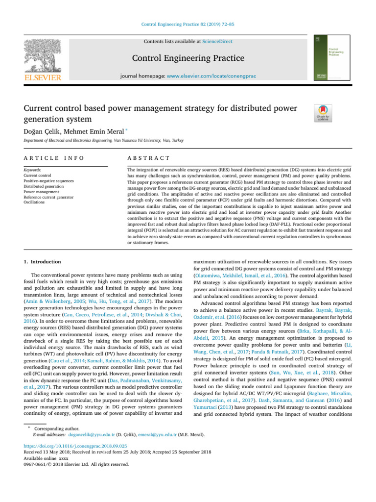 Power Management in Distributed Generation | PDF | Turbine | Electrical ...