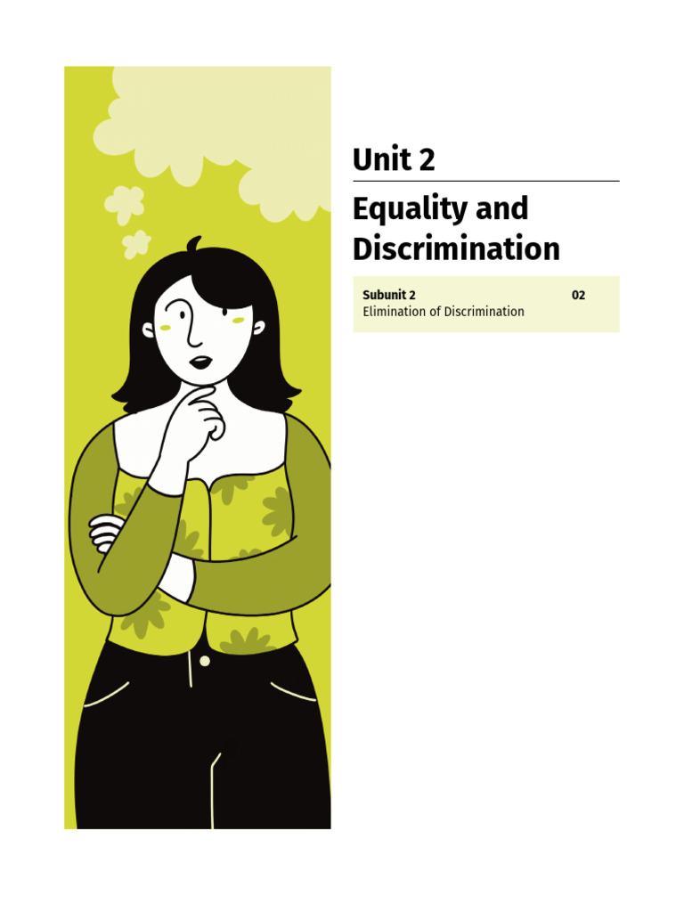 Ids unit 2 subunit 2 pdf discrimination discrimination race