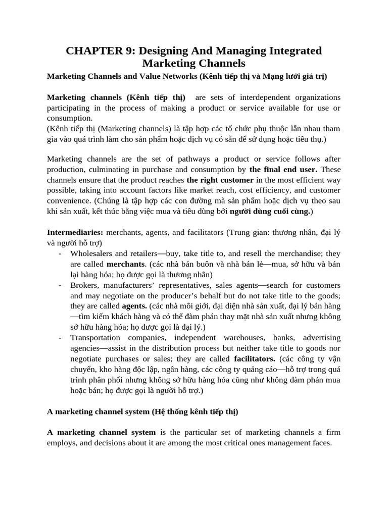 Marketing Management - Chap 9 | PDF