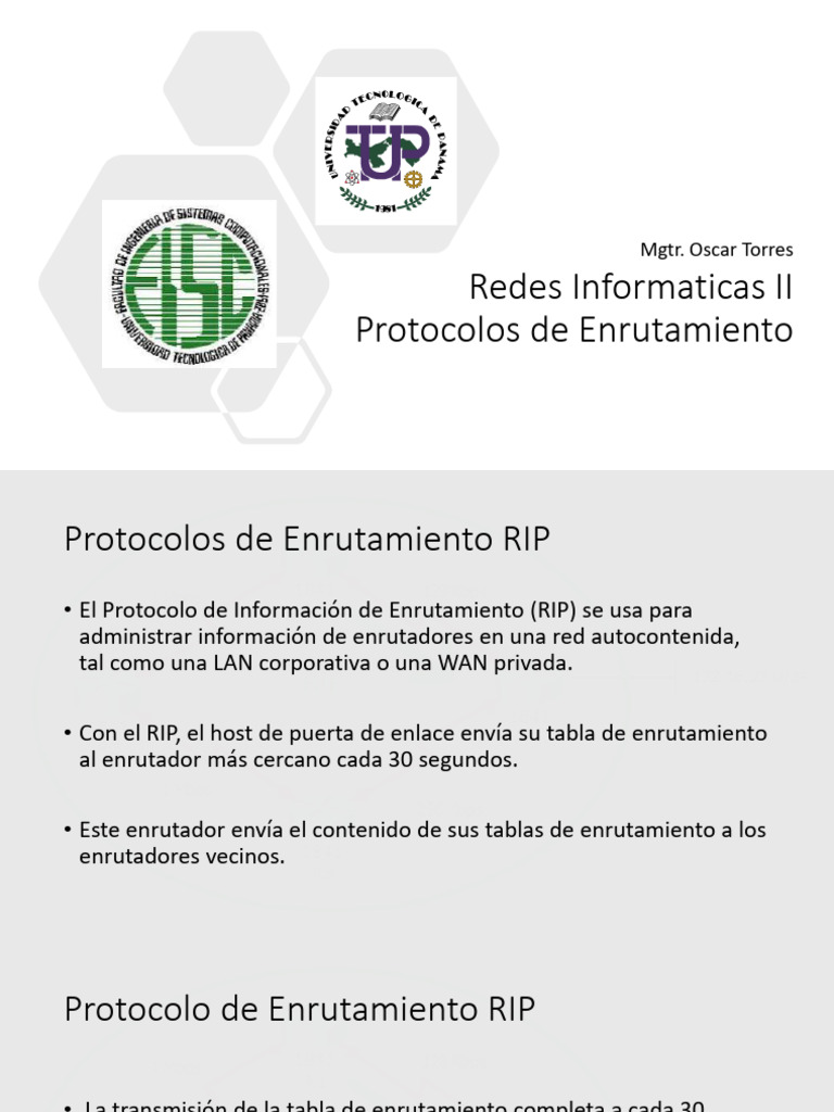Protocolo de Enrutamiento RIP Explicado | PDF | Enrutador (Computación ...