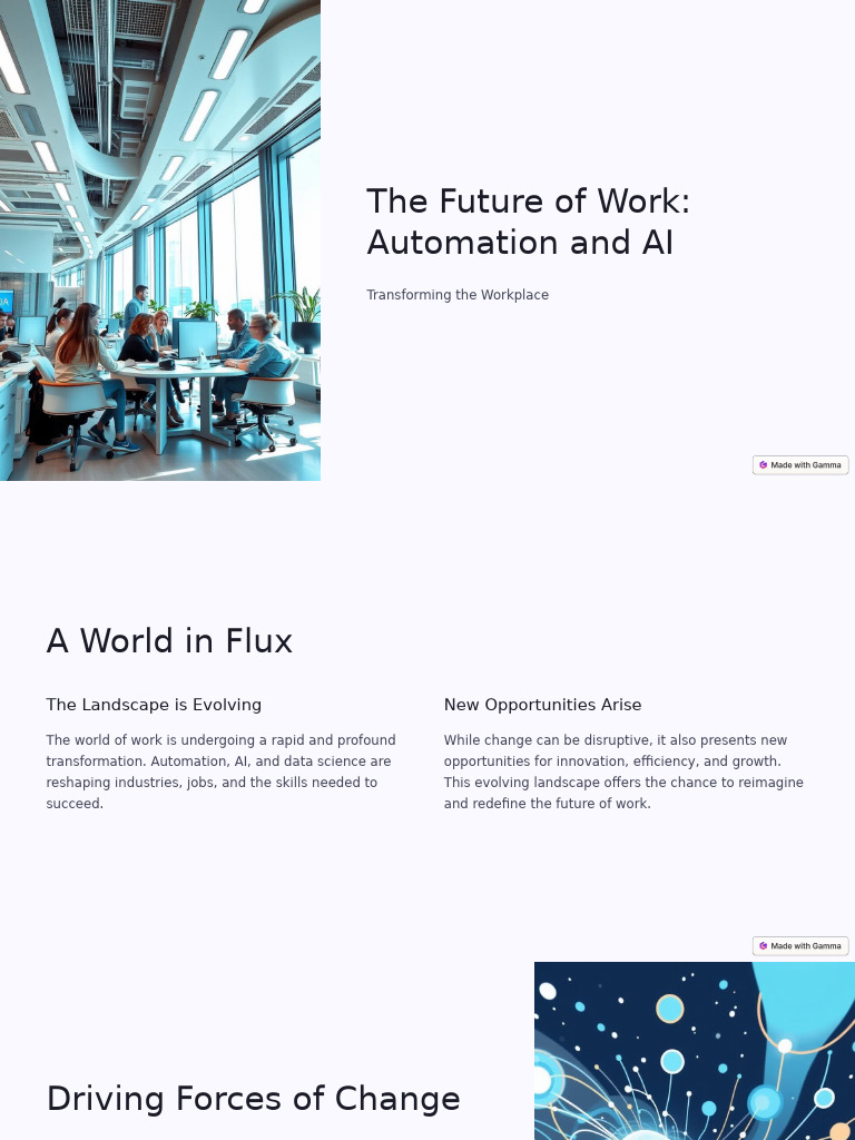 The Future Of Work Automation And Ai Pdf Automation Artificial