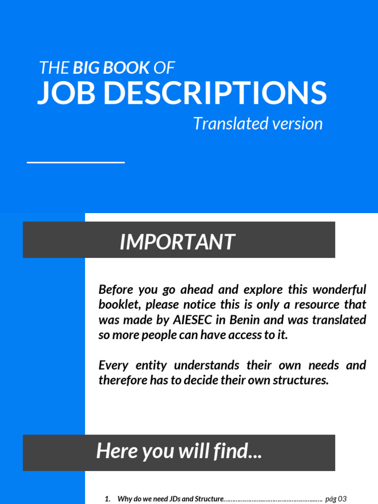 Job Descriptions | PDF | Marketing | Sales