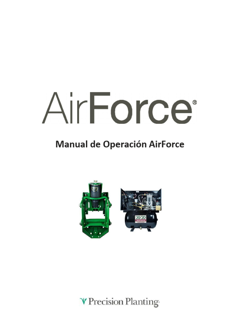 Manual de Operación AirForce 20/20 | PDF | Presión | Fuente de alimentación