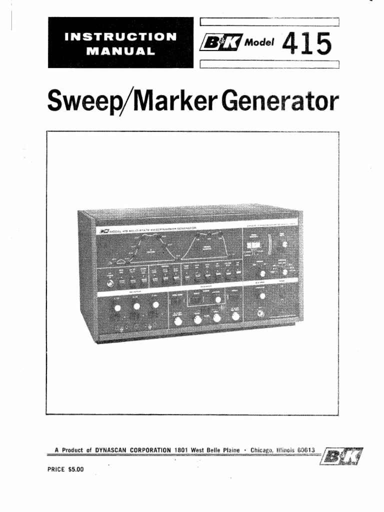 BK 415 Instruction Manual | PDF
