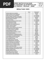 Resultados OBA 2025 e Medalhistas | PDF | Brasil