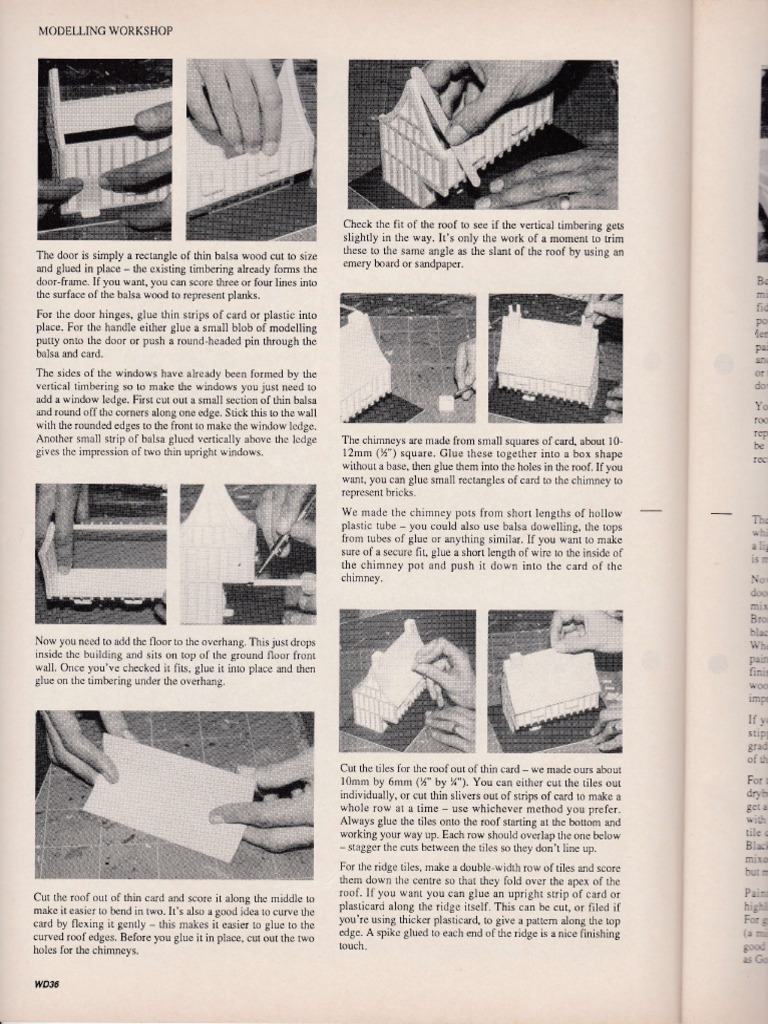DIY Model Building Workshop Guide | PDF | Architectural Elements