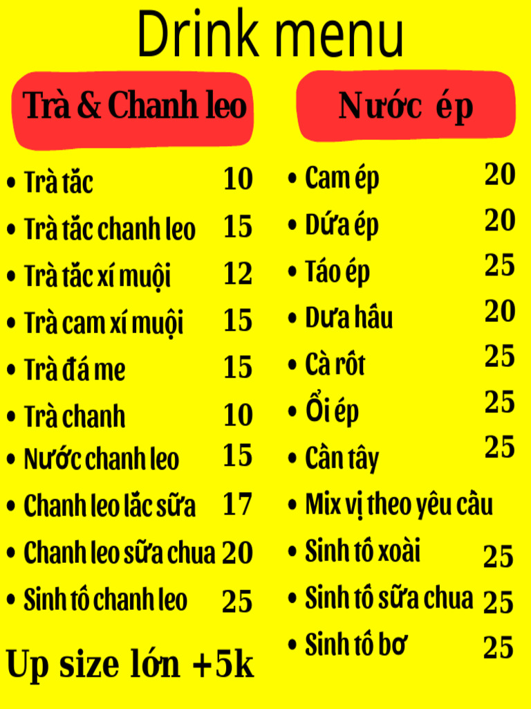 Drink Menu | PDF