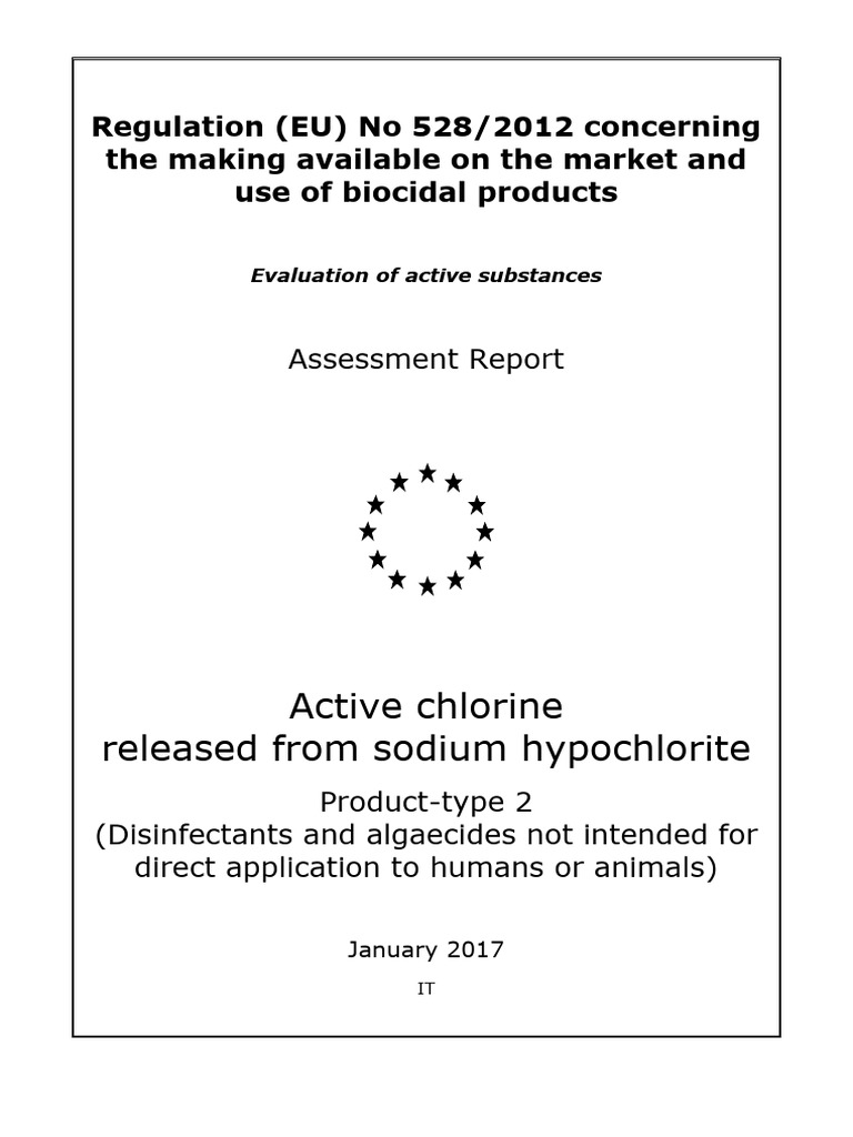 1391-02 Assessment Report | PDF | Chlorine | Disinfectant